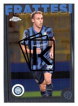 fotbalová kartička 2024-25 Topps Chrome 195 Davide Frattesi, FC Internazionale Milano