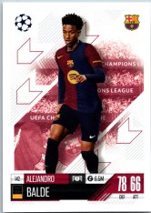 fotbalová kartička 2024-25 Topps Match Attax UEFA Club Competitions  142 Alejandro Balde (FC Barcelona)