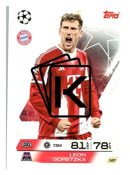 fotbalová kartička 2025-26 Topps Match Attax UCC 167 Leon Goretzka (FC Bayern München)