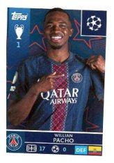 2025-26 Topps Champions League   Paris Saint-Germain 357 Willian Pacho