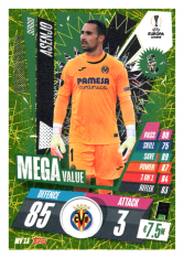 fotbalová kartička 2020-21 Topps Match Attax Champions League Extra Mega Value MV13 Sergio Asenjo Villarreal CF