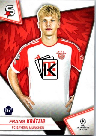 Fotbalová kartička 2023-24 Topps Superstars UEFA Club Competitions 185 Frans Krätzig (FC Bayern München) – RC