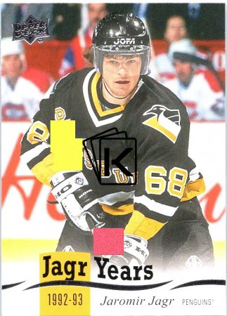 Insertní karta 2018-19 Years JJ-3 Jaromir Jagr Pittsburgh