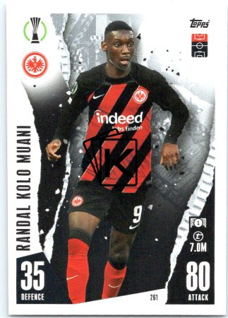 Fotbalová kartička 2023-24 Topps Match Attax UEFA Club Competitions 261 Randal Kolo Muani Frankfurt