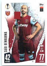 Fotbalová kartička 2023-24 Topps Match Attax UEFA Club Competitions 112 Saïd Benrahma West Ham United