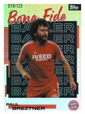 fotbalová kartička 2025-26 Topps Team set FC Bayern Munchen Bona Fide Baller BB-2 Paul Breitner Yellow /125