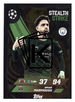 fotbalová kartička 2025-26 Topps Match Attax UCC 444 Omar Marmoush (Manchester City)