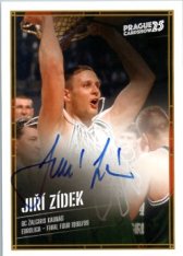 podepsaná kartička 2025 Prague Card Show Jiří Zídek BC Žalgiris Kaunas