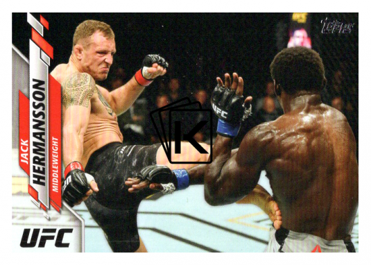 2020 Topps UFC 10 Jack Hermansson - Middleweight