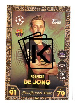 fotbalová kartička 2025-26 Topps Match Attax UCC 367 Frenkie de Jong (FC Barcelona)