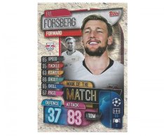 Fotbalová kartička 2019-2020  Topps Champions League Match Attax -  Man of the Match Emil Forsberg RB Leipzig