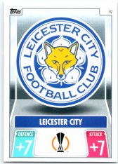 fotbalová kartička 2021-22 Topps Match Attax UEFA Champions 82 Leicester City FC Logo