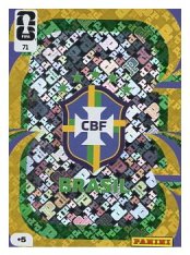 fotbalová kartička World Cup 2026 Adrenalyn XL 71 Team Crest (Brazil)