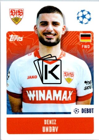 2024-25 Topps Champions League 388 Deniz Undav (VfB Stuttgart)