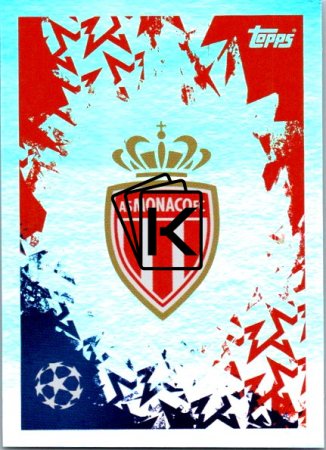 2024-25 Topps Champions League 52 Club Badge (AS Monaco)