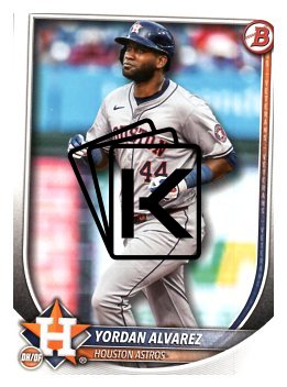 Baseballová karta 2025 Bowman 25 Yordan Alvarez, Houston Astros