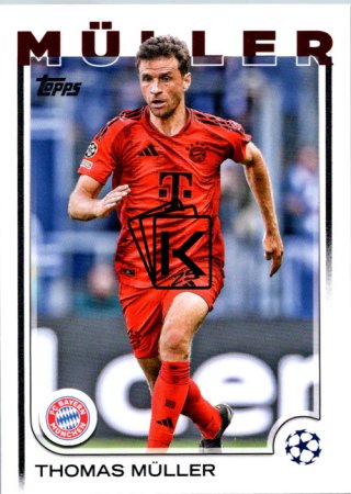 fotbalová kartička 2024-25 Topps UEFA Club Competitions Flagship 99 Thomas Müller FC Bayern Munchen