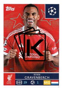 2025-26 Topps Champions League  Liverpool FC 262 Ryan Gravenberch