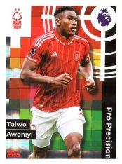 fotbalová kartička 2025-26 Topps  Premier League - Pro Precision 415 Taiwo Awoniyi (Nottingham Forest)