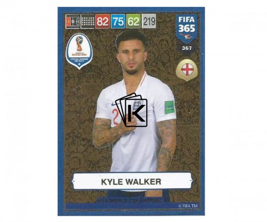 Fotbalová kartička Panini FIFA 365 – 2019 Heroes 367 Kyle Walker (England)