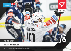 hokejová kartička SportZoo 2021-22 Live L-062 Peter Koblasa HC Energie Karlovy Vary