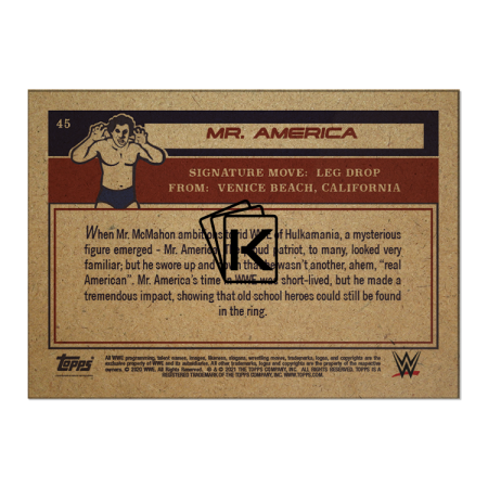 Topps WWE Living Set 45 Mr. America /1215