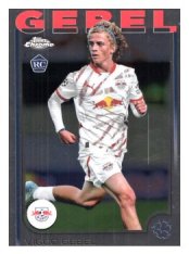 fotbalová kartička 2024-25 Topps Chrome UCC 40 Viggo Gebel, RB Leipzig RC