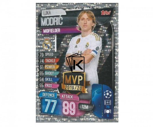 Fotbalová kartička 2019-2020  Topps Champions League Match Attax -  MVP Luka Modric Real Madrid CF
