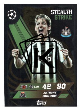 fotbalová kartička 2025-26 Topps Match Attax UCC 446 Anthony Gordon (Newcastle United)