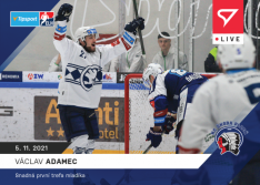 Hokejová kartička SportZoo 2021-22 Live L-037 Václav Adamec HC Škoda Plezeň
