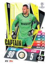 fotbalová kartička 2020-21 Topps Match Attax Champions League Extra Captain CP15 Samir Handanović FC Inter Milan