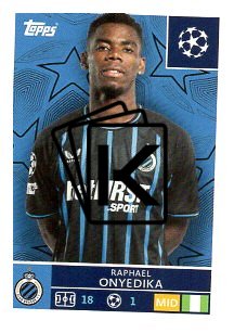 2025-26 Topps Champions League  Club Brugge 487 Raphael Onyedika - Apprentice