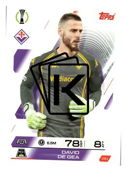 fotbalová kartička 2025-26 Topps Match Attax UCC 281 David De Gea (ACF Fiorentina)