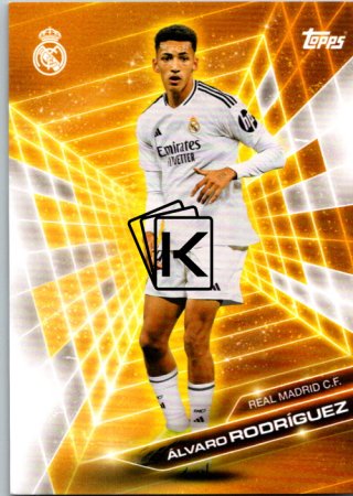 fotbalová kartička 2024-25 Topps Real Madrid CF Fan Set Golden Future GF-4 Álvaro Rodríguez