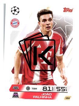 fotbalová kartička 2025-26 Topps Match Attax UCC 164 João Palhinha (FC Bayern München)