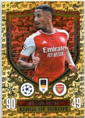 2023-24 Topps Match Attax EXTRA UEFA Club Competition Kings of Europe 281 William Saliba (Arsenal)