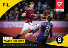 fotbalová kartička SportZoo 2021-22 Live L-061 Matěj Pulkrab AC Sparta Praha