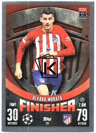 Fotbalová kartička 2023-24 Topps Match Attax UEFA Club Competitions 171 Álvaro Morata Atlético de Madrid