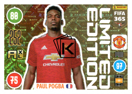 Panini Adrenalyn XL FIFA 365 2021 Limited Edition Paul Pogba Manchester United