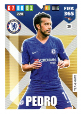 Fotbalová kartička Panini Adrenalyn XL FIFA 365 - 2020 Team Mate 26 Pedro FC Chelsea