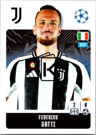 2024-25 Topps Champions League 252 Federico Gatti (Juventus)