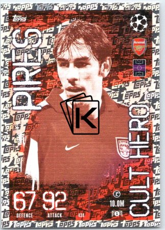 Fotbalová kartička 2023-24 Topps Match Attax UEFA Club Competitions  Cult hero 434 Robert Pires Arsenal