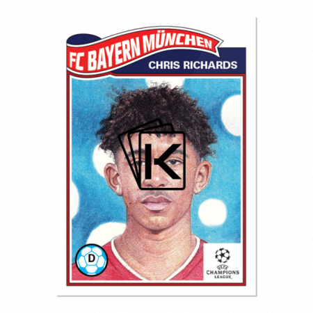 Fotbalová kartička Topps Living Set 276 Chris Richards FC Bayern Munchen