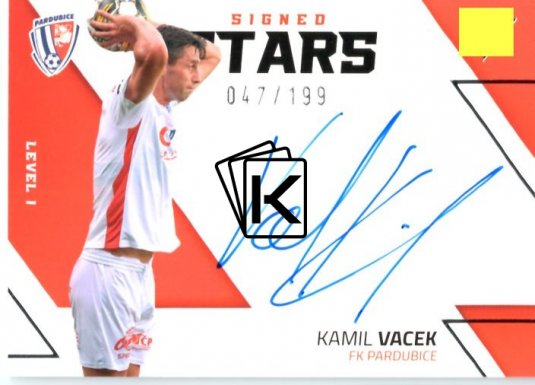 2022-23  Sprotzoo Fortuna Liga Singed Stars Level 1 Kamil Vacek FK Pardubice