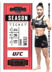 2021 Panini Chronicles UFC Contenders Season Ticket 10 Zhang Weili