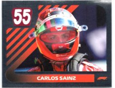 samolepka 2021 Topps Formule 1 Helmet 122 Carlos Sainz Ferrari