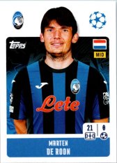 2024-25 Topps Champions League 84 Marten de Roon (Atalanta BC)