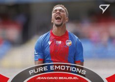 fotbalová kartička 2021-22 SportZoo Fortuna Liga Serie 2 Pure Emotions PE-09 Jean David Beauguel FC Vikoria Plzeň
