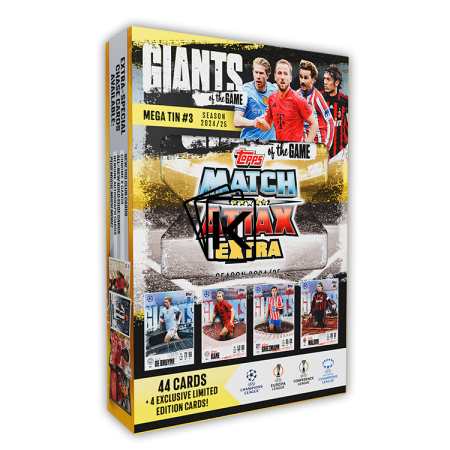2024-25 Topps Match Attax EXTRA UEFA Club Competitions Mega Tin 3 Giants Of The Game