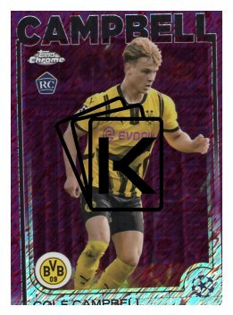 fotbalová kartička 2024-25 Topps Chrome Magenta 191 - Cole Campbell